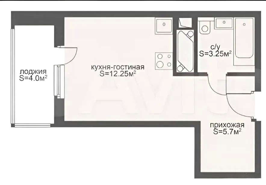 Студия в аренду, Москва, Цимлянская ул. 3к1 — 65 000 ₽/мес