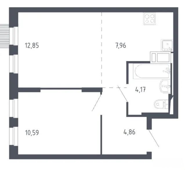 1-комнатная квартира в аренду, Москва, шоссе Ленинградское, 229Ак1 — 55 000 ₽/мес